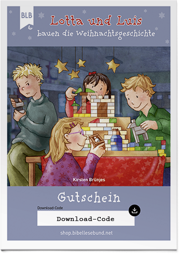 Lotta und Luis bauen die Weihnachtsgeschichte - Download-Code Karte