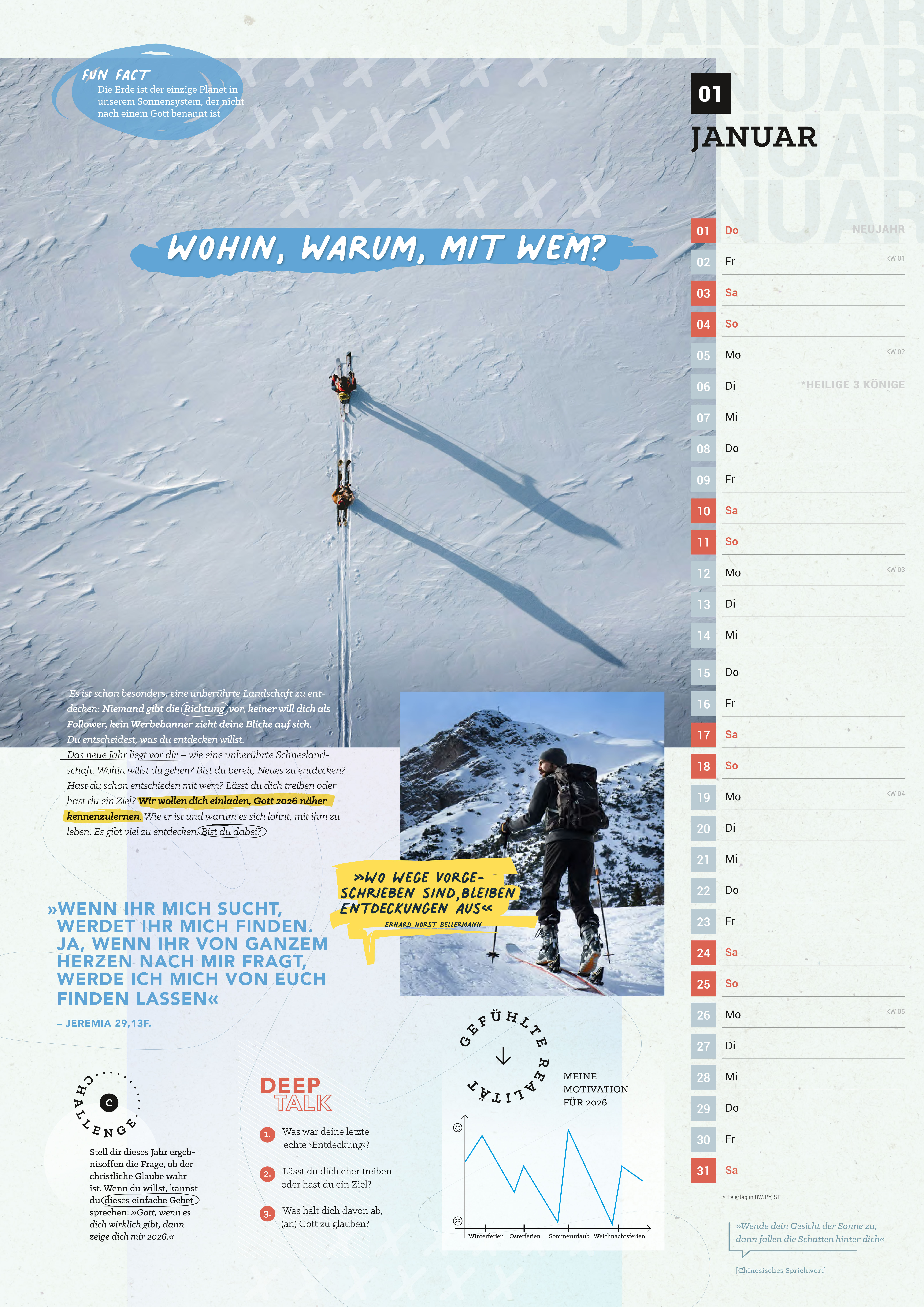 STEPS Quest Kalender 2026